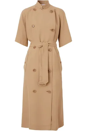 Burberry Short-sleeve cady trench dress