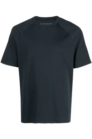 Circolo Men Short Sleeve - Shortsleeved crew neck cotton T-shirt