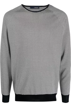 LARDINI Horizontal-stripe crew neck jumper