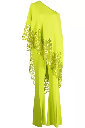 Elie saab Sequin-embellished one-shoulder jumpsuit