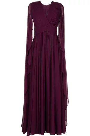 Elie saab Cape-effect pleated gown