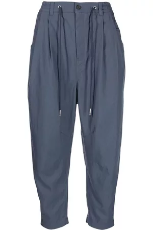 SONGZIO High-waisted cropped carrot trousers