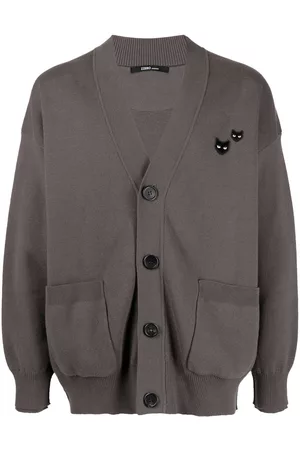 SONGZIO Twin Panther cotton-cashmere cardigan