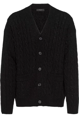 Prada Men Cardigans - Wool and cashmere cardigan