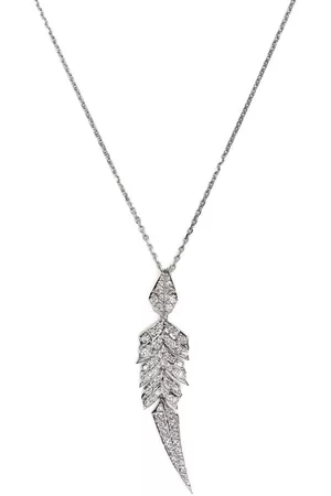 STEPHEN WEBSTER 18kt white gold Magnipheasant diamond pendant necklace