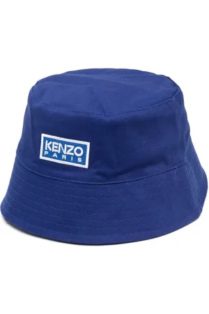 Kenzo Logo-patch cotton bucket hat