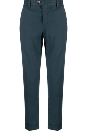 PT Torino Linen-cotton relaxed trousers