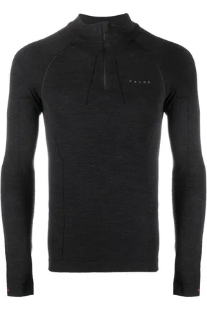 Falke Logo-print zip-up performance top