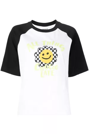 Chocoolate Flower-print raglan T-shirt
