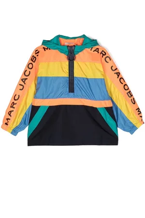 Marc Jacobs Kids Multi-colour stripe rain jacket
