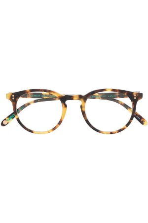 GARRETT LEIGHT Carlton round-frame glasses