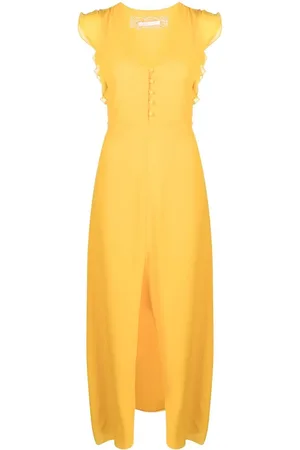 Patrizia Pepe Long empire-line silk dress