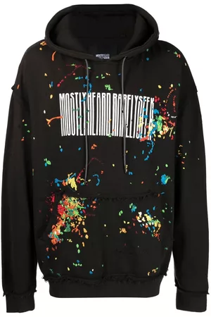 MOSTLY HEARD RARELY SEEN Barcode cotton hoodie