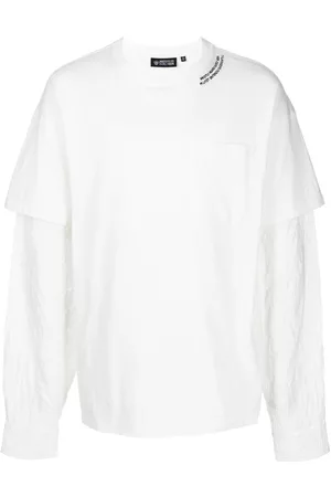 MOSTLY HEARD RARELY SEEN Crinkle Woven long-sleeve T-shirt