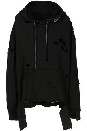 MOSTLY HEARD RARELY SEEN Warped distressed-effect print hoodie