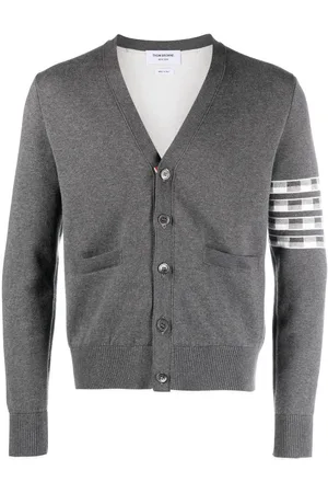 Thom Browne Hector 4-Bar V-neck cardigan