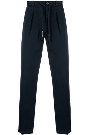 Circolo Men Formal Pants - Drawstring tailored trousers