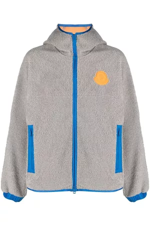 Moncler Contrast-trim textured jacket