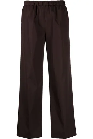 Aspesi Elastic-waist wide-leg trousers