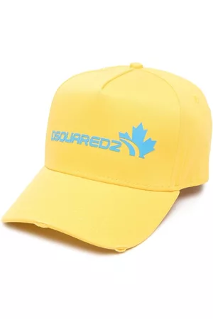 Buy Yellow Embroidered Logo Baseball Cap for Men