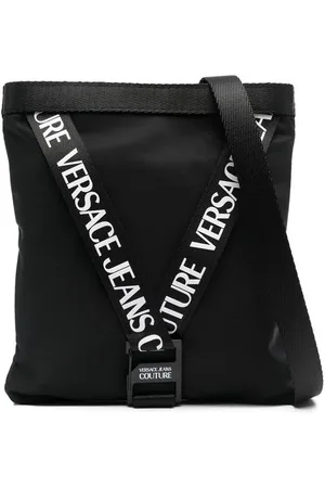 VERSACE Logo-print crossbody bag