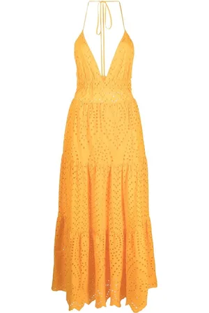 Patrizia Pepe Sangallo-lace long dress