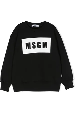 Msgm Logo-print cotton sweatshirt