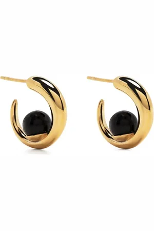 Khiry Tiny Isha Vermeil Onyx Hoops