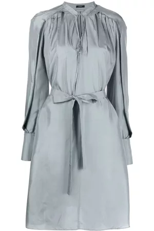 Joseph Long-sleeve silk dress