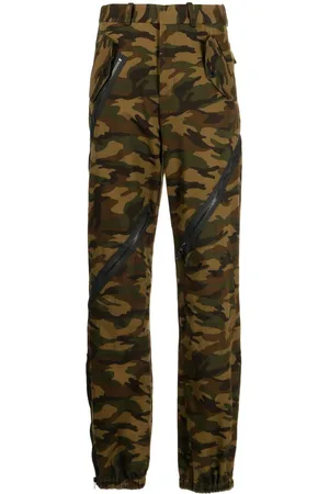 MONSE Camouflage zip-detail trousers