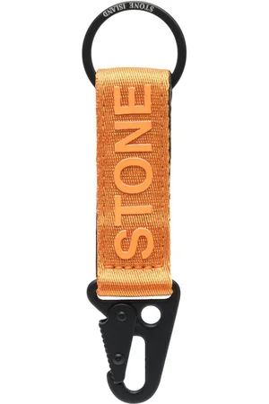 Stone Island Rubberised-logo key holder