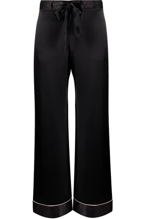 Kiki de Montparnasse Kiki silk tie-up trousers