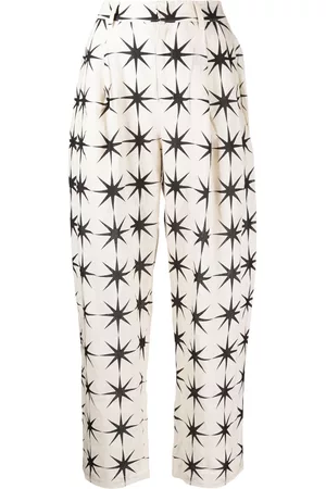 JNBY Printed straight-leg trousers