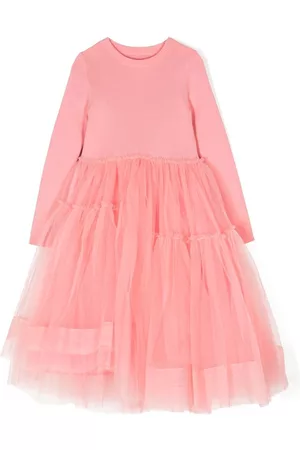 JNBY by JNBY Knit mesh patched dress