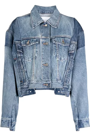JNBY Layered patchwork denim jacket