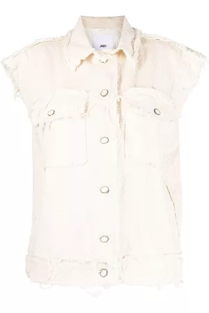 JNBY Raw-edge twill sleeveless jacket
