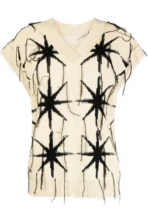 JNBY Patterned intarsia knit vest jumper