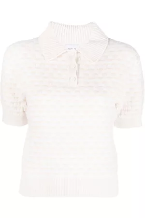 Barrie Intarsia-knit polo shirt