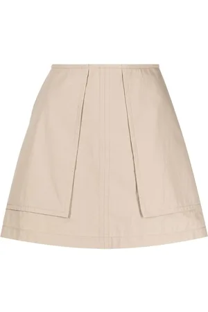 pushBUTTON Two-pocket A-Line skirt