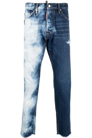 Dsquared2 Washed-denim straight-leg jeans