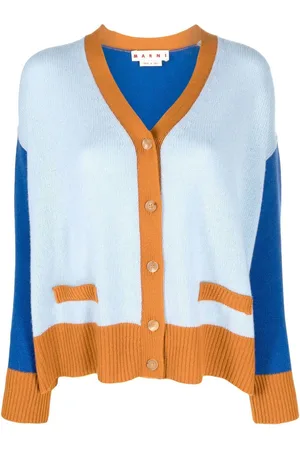 Marni Contrasting-trim knit cardigan