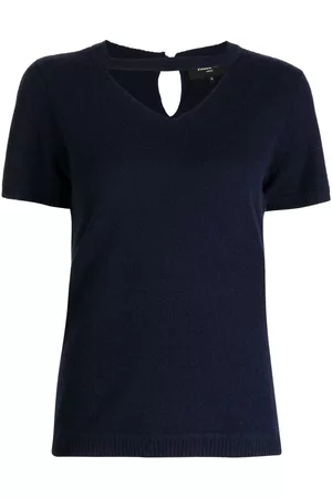 Paule Ka Cashmere cut-out detail top