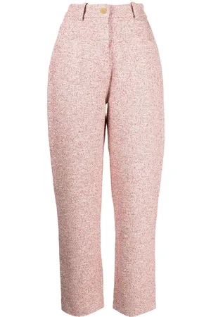 Paule Ka Tweed high-waisted cropped trousers