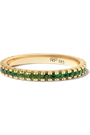 Roxanne First 14kt yellow garnet eternity ring