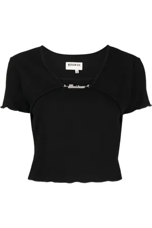 Musium Div. Logo-plaque layered T-shirt