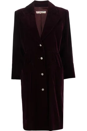 Saint Laurent Single-breasted velvet coat