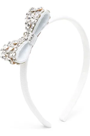 MONNALISA Rhinestone-embellished bow head band