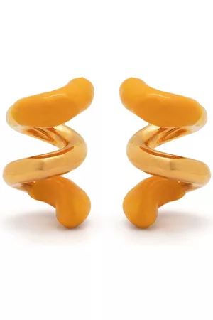 SUNNEI Small rubberized curly earrings