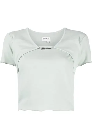 Musium Div. Logo-plaque layered T-shirt