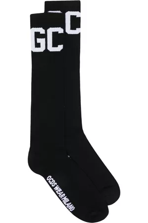 GCDS Intarsia-knit mid-calf socks